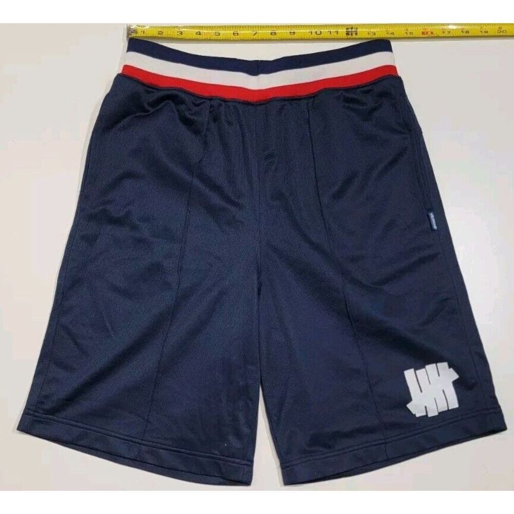 Undefeated‎ UNDFTD Gym Basketball Shorts Size Small USA  Navy Blue Baggy